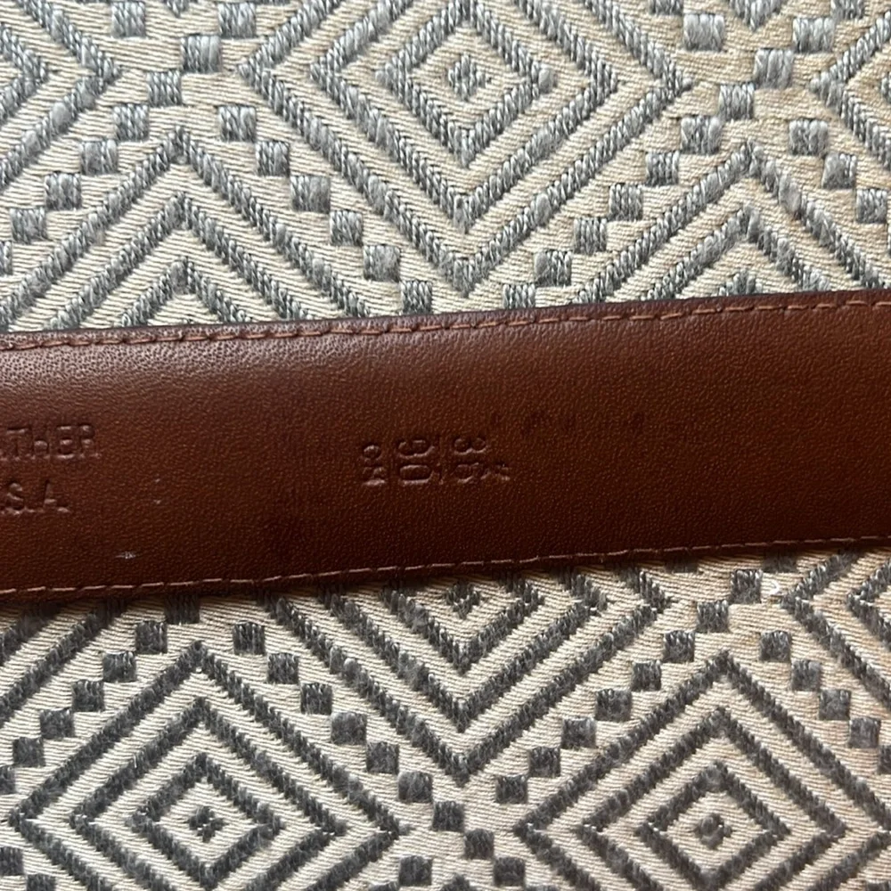 BOSCA MENS BELT FINE LEATHER BLACK 36